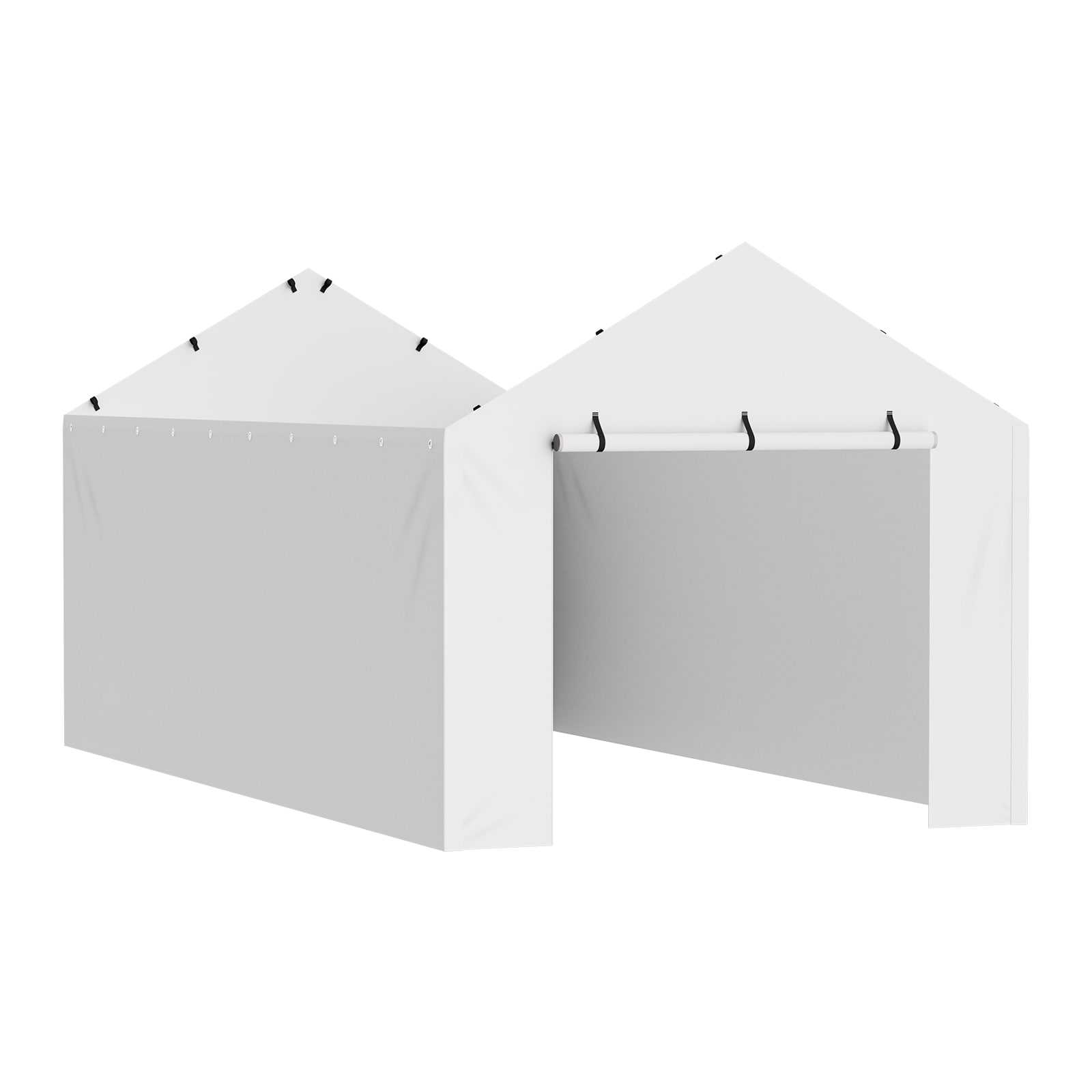 Replacement Side Wall For Carport Garage Tent Waterproof White_voghion.com
